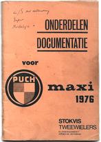 Puch Maxi onderdelenlijst 1976 (5920z) bromfiets, Ophalen of Verzenden, Zo goed als nieuw