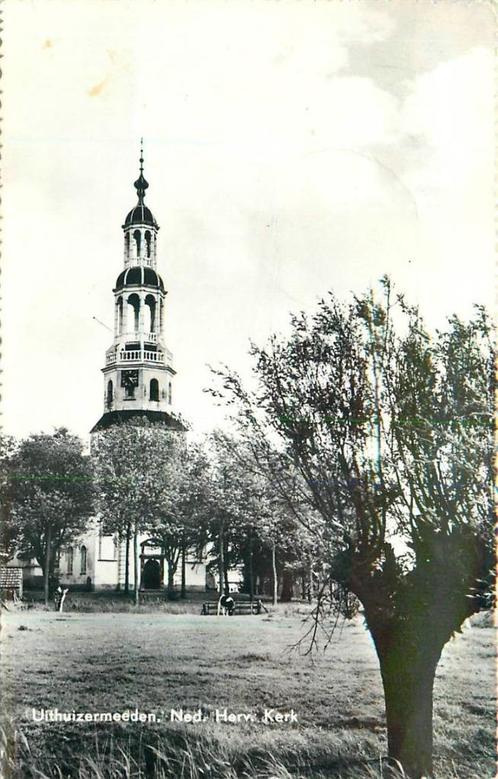 (701-201-005) Uithuizermeeden Ned Herv Kerk, Verzamelen, Ansichtkaarten | Nederland, Groningen, Verzenden