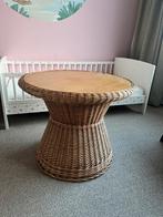 Bijzettafel rotan tafel salontafel boho bohemian japandi, Huis en Inrichting, Tafels | Bijzettafels, Ophalen, Rond, Minder dan 55 cm
