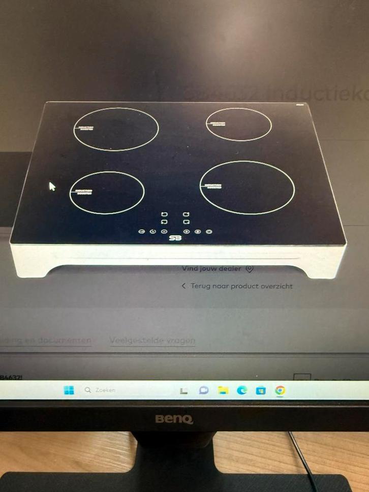 Inductiekookplaat vrijstand  4 kookzones boostfunctie nieuwe, Witgoed en Apparatuur, Kookplaten, Nieuw, Inbouw, Inductie, 4 kookzones
