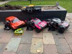 3x Traxxas slash 4wd 2wd brushless vxl castle velineon, Ophalen, Zo goed als nieuw, Elektro, Auto offroad