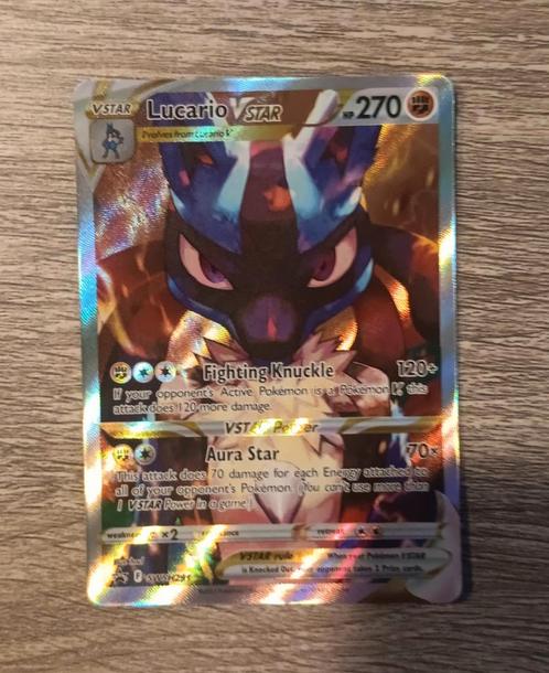 Lucario Vstar swsh291, Hobby en Vrije tijd, Verzamelkaartspellen | Pokémon, Zo goed als nieuw, Losse kaart, Ophalen of Verzenden