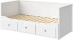 IKEA Hemnes bedbank en kledingkast, Ophalen, Verstelbaar, Eenpersoons, Wit