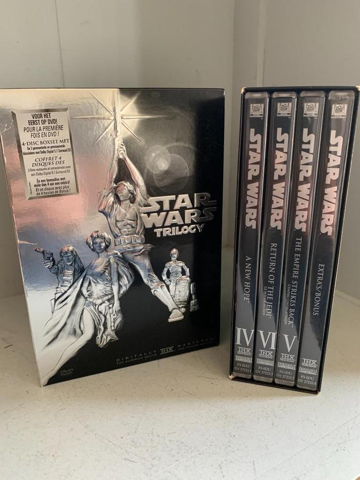 Star Wars Trilogie (4 disc box set) dus met 1 bonus dvd, Cd's en Dvd's, Dvd's | Tv en Series, Zo goed als nieuw, Science Fiction en Fantasy