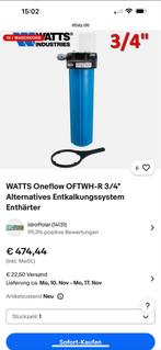 Watts Oneflow Waterontharder - Filter 1 jaar oud, Overige materialen, Gebruikt, Overige typen, Ophalen of Verzenden