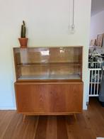 Vintage Teakhouten Vitrinekast, Huis en Inrichting, Ophalen, Gebruikt, 100 tot 150 cm, Teakhout