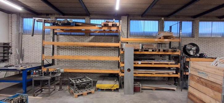 Palletstelling magazijnstelling verschillende set zwart/geel, Doe-het-zelf en Verbouw, Overige Doe-het-zelf en Verbouw, Gebruikt