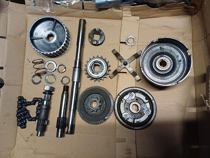 Jlo/ Ilo GA50  automaat blok delen met koppeling, Fietsen en Brommers, Brommeronderdelen | Oldtimers, Gebruikt, Overige merken