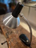 Vintage Hala Bureaulamp met Gooseneck, Gebruikt, Vintage, Ophalen of Verzenden, Metaal