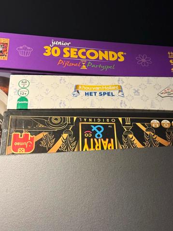 3 Nieuwe Gezelschapsspellen: 30 Seconds, Ik Hou van Holland. beschikbaar voor biedingen