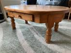 Grenen Salontafel met Lades - Ovale Vorm, Antiek en Kunst, Ophalen of Verzenden