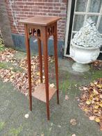 Art Nouveau hoge eiken bloementafel., Antiek en Kunst, Antiek | Meubels | Tafels, Ophalen of Verzenden