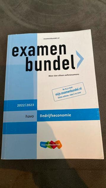 Examenbundel havo Bedrijfseconomie 2022/2023 beschikbaar voor biedingen