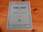 Pleyel - three trios op. 11, Muziek en Instrumenten, Viool of Altviool, Gebruikt, Ophalen of Verzenden, Artiest of Componist