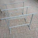 Metalen kraam schragen ,div koperwerk ,antieke mini viskraam, Ophalen of Verzenden, Gebruikt