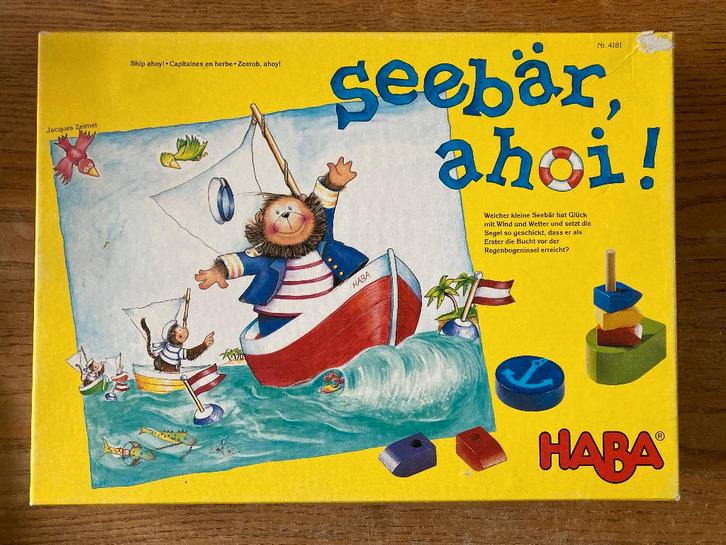 Haba - Seebär Ahoi / Zeerob Ahoy (2-4 spelers, 4+ jaar) zgan, Hobby en Vrije tijd, Gezelschapsspellen | Bordspellen, Zo goed als nieuw