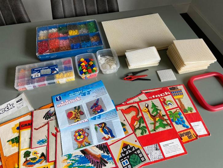 Grote set ministeck, Hobby en Vrije tijd, Ministeck, Gebruikt, Box-set, Ophalen of Verzenden