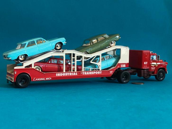 Chevrolet 9100LCF Autotransporter! Nieuw & doos! KIJK!, Hobby en Vrije tijd, Modelauto's | 1:50, Nieuw, Bus of Vrachtwagen, Ophalen of Verzenden