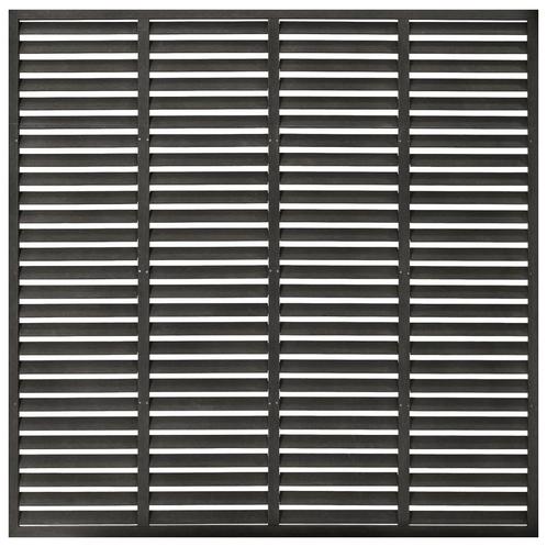 Lamellenhek 180x180 cm HKC donkergrijs €169, Tuin en Terras, Schuttingen, Nieuw, Kunststof, Ophalen of Verzenden