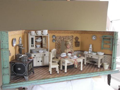 antiek speelgoed keukentje, poppenhuis, Antiek en Kunst, Antiek | Speelgoed, Ophalen