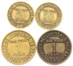 Frankrijk - 4x - 50 Centimes 1923/24 , 1 Franc 1921/22 (5926, Ophalen of Verzenden, Frankrijk, Setje