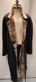 Lange heren lammy coat mantel - maat 3XL - lamsvacht, Ophalen of Verzenden, Zo goed als nieuw, Overige maten, Bruin