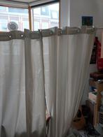 4 xGordijnen met roede en beugels, Huis en Inrichting, Stoffering | Gordijnen en Lamellen, Ophalen of Verzenden, Beige, 100 tot 150 cm