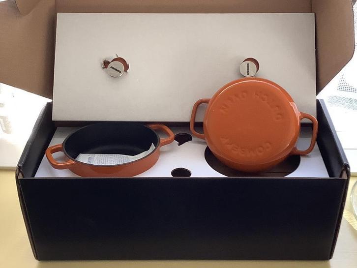 Mini pannetjes, cocottes gietijzer, Huis en Inrichting, Keuken | Potten en Pannen, Nieuw, Koekenpan of Braadpan, Gietijzer, Ophalen of Verzenden