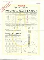 Philips -Oude Flyer met Gloeilampen reclame -1 Mei 1915, Gebruikt, Verzenden