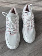 Witte sneakers met roze en zilver. Maat 39, Ophalen of Verzenden, Wit, Zo goed als nieuw, Sneakers of Gympen