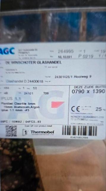 2x dubbele glazen ruiten, NIEUW beschikbaar voor biedingen
