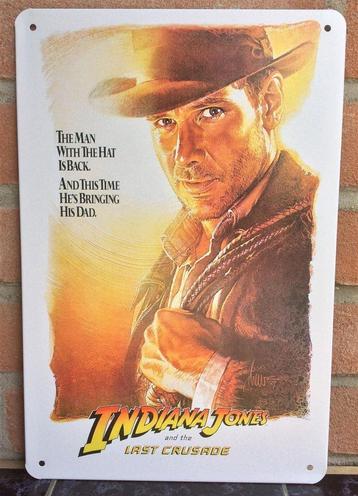 INDIANA JONES and the Last Cruisade Film Wandbord poster . beschikbaar voor biedingen