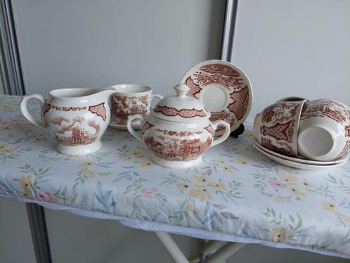 6-delig Theeset van Alfred Meakin Staffordshire "Fair Winds", Verzamelen, Porselein, Kristal en Bestek, Zo goed als nieuw, Kop en/of schotel