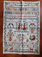 oude merklap (473), Antiek en Kunst, Antiek | Kleden en Textiel, Ophalen of Verzenden