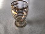 Antiek vaasje met goudkleurige ringen, Antiek en Kunst, Antiek | Glas en Kristal, Ophalen of Verzenden