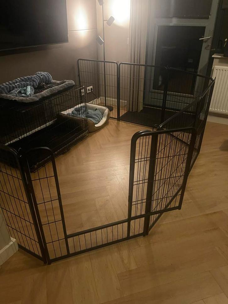 Puppyren - NIEUW - zwart, Dieren en Toebehoren, Hondenbenches, Nieuw, Ophalen
