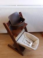 Stokke Tripp Trapp stoel, met newbornset en babyset, Kinderen en Baby's, Kinderstoelen, Gebruikt, Stoelverkleiner, Meegroeistoel