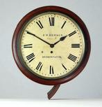 Engelse pubclock schoolklok pub clock klok 19e eeuw, Antiek en Kunst, Antiek | Klokken, Ophalen of Verzenden