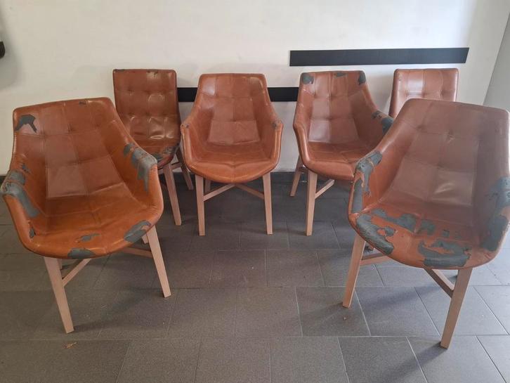 Eetkamerstoelen (6 stuks) - Gebruikt, Huis en Inrichting, Stoelen, Ophalen