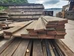19 - Hardhouten vlonderplanken met groef, steiger, terras, Ophalen, Gebruikt, Hout