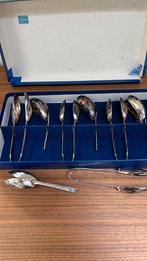 4 x mosselbestek verzilverd Frans, Ophalen of Verzenden, Zilver