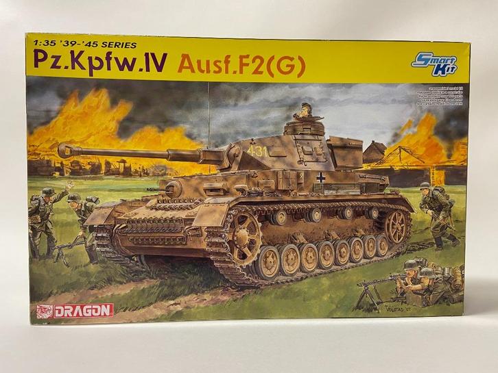 Dragon 1:35 Pz.Kpfw.IV Ausf.F2(G), Hobby en Vrije tijd, Modelbouw | Auto's en Voertuigen, Zo goed als nieuw, Tank, 1:32 tot 1:50