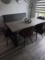 Massief Teak Eettafel 180x90, Huis en Inrichting, Tafels | Eettafels, Ophalen, Gebruikt, Teakhout, 50 tot 100 cm