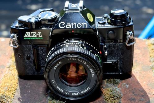 Canon AE-1 Program: mooi & werkt 100%, Audio, Tv en Foto, Fotocamera's Analoog, Gebruikt, Spiegelreflex, Canon, Ophalen of Verzenden