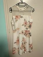 Bloemenjurk, Kleding | Dames, Jurken, Maat 38/40 (M), Wit, Gedragen, Boven de knie