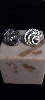 Zilveren oorbellen zo goed als nieuw, Sieraden, Tassen en Uiterlijk, Ringen, Ophalen, 19 tot 20, Zo goed als nieuw, Dame