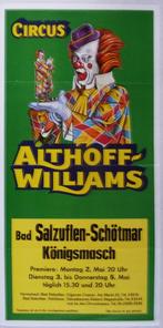 affiche Circus Althoff - Williams, Verzamelen, Gebruikt, Ophalen of Verzenden, Overige onderwerpen