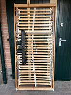 Lattenbodem elektrisch verstelbaar, Ophalen, Zo goed als nieuw, Eenpersoons, 90 cm