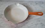Le Creuset gietijzeren braadpan steelpan mt 16, Gietijzer, Ophalen of Verzenden, Zo goed als nieuw, Keramische plaat