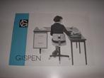 Folder Gispen stalen meubelen Culemborg uit 1965, Gelezen, Folder, Ophalen of Verzenden, Gispen meubelen Culemborg